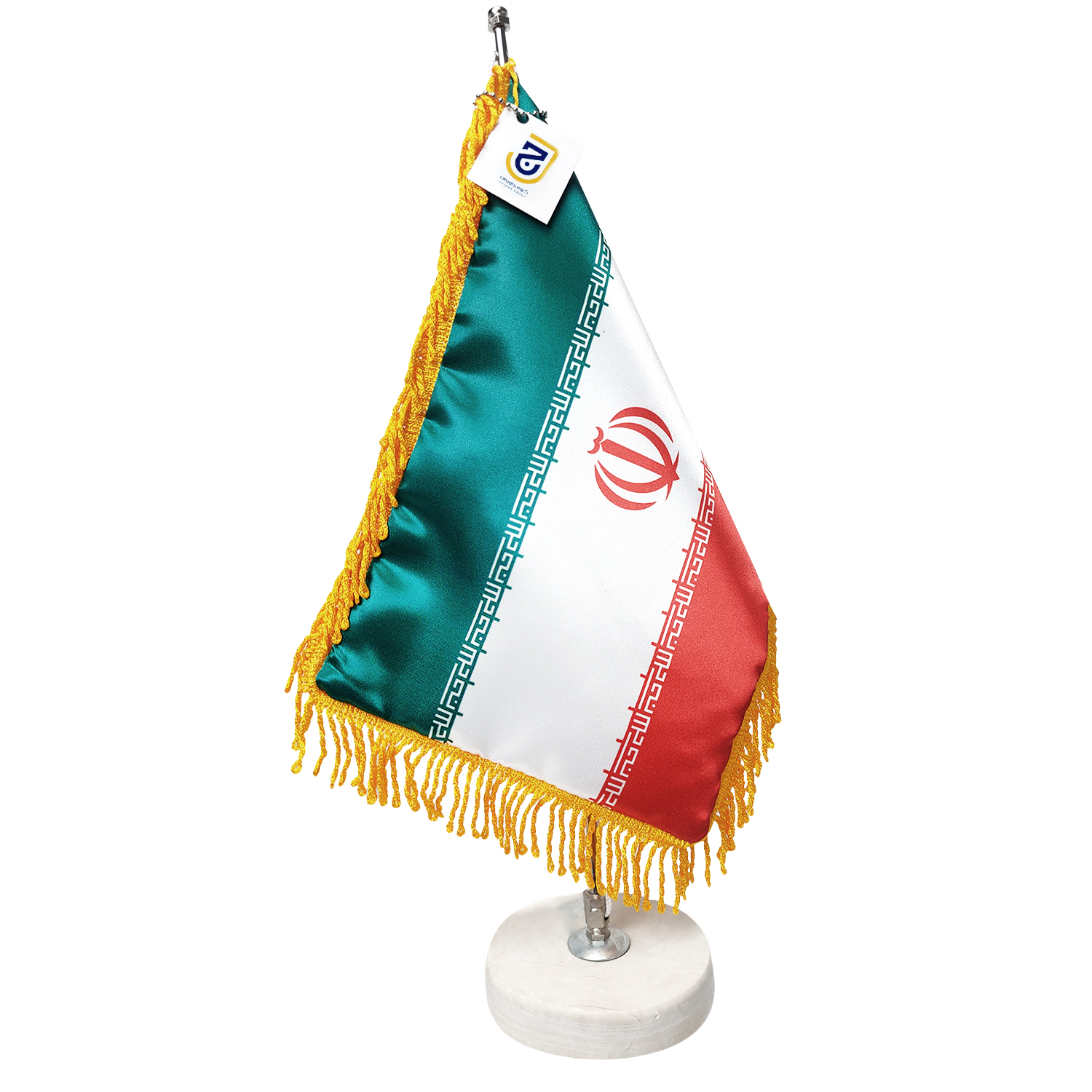 پرچم  رومیزی جاویدان  تندیس  پرگاس  مدل ایران  کد  2