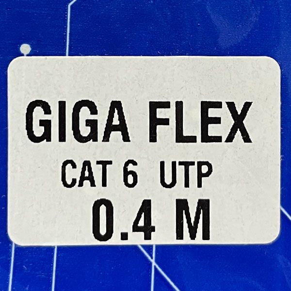 کابل شبکه Cat6 گیگافلکس مدل GI-UTP-40CM-GRA