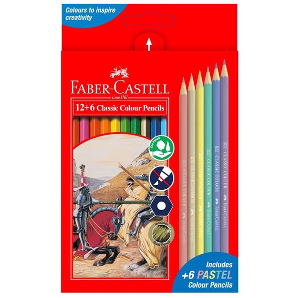 مداد رنگی 18 رنگ فابر-کاستل مدل Classic