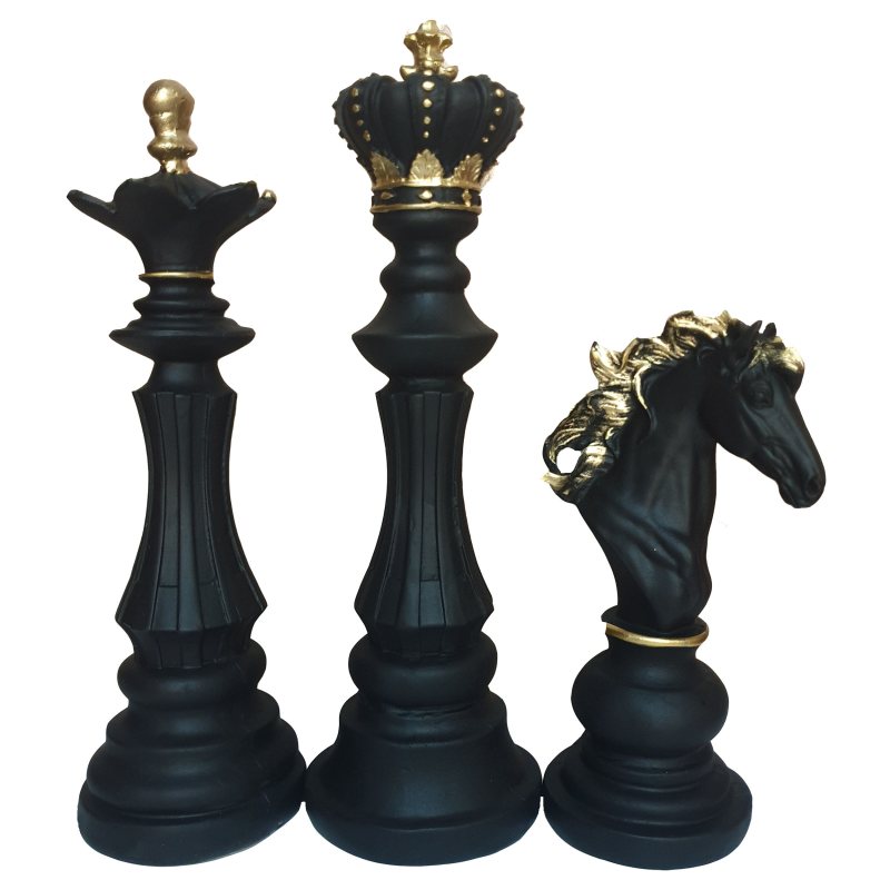 تندیس کولاک مدل شطرنج مجموعه 3 عددی