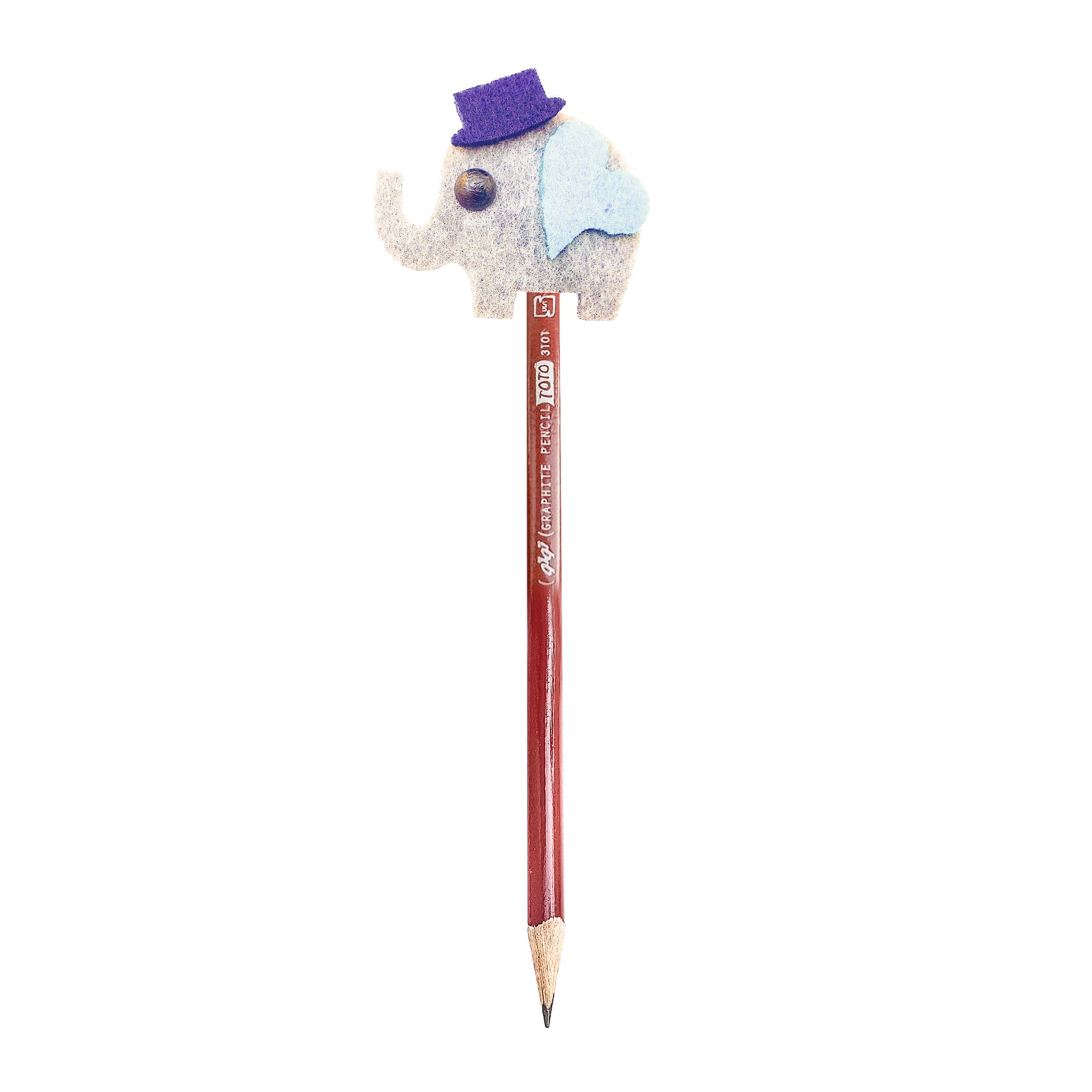 مداد مشکی توتو طرح فیلی J1 به همراه سرمدادی