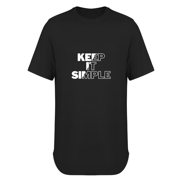تی شرت لانگ مردانه مدل نوشته Keep It Simple کد T052