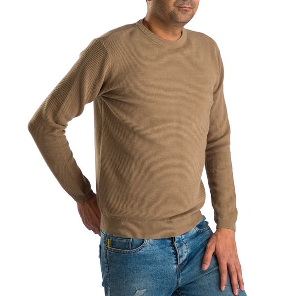 پلیور مردانه اسپیور مدل SMF02-31 رنگ نسکافه ای