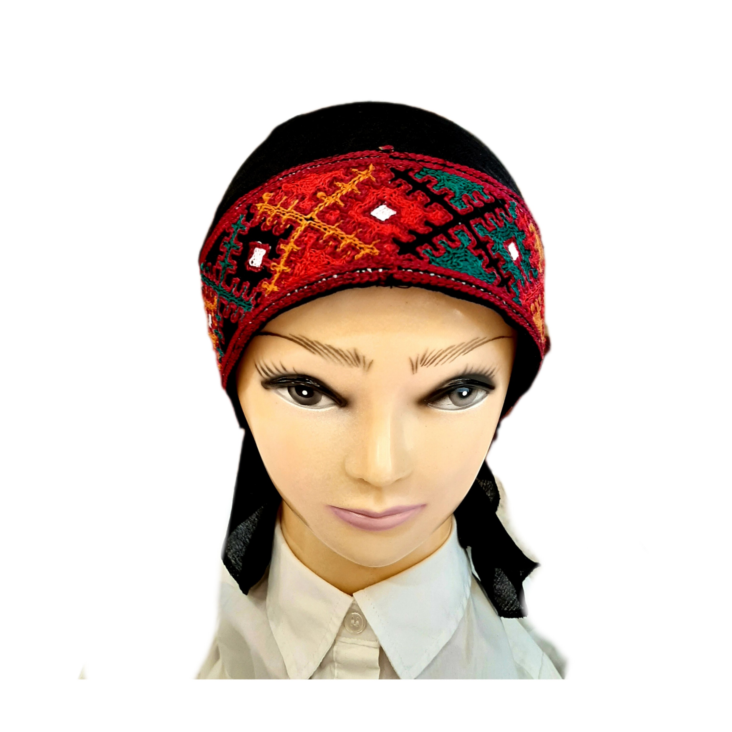 دستمال سر و گردن مدل دورگ سوزندوزی بلوچ