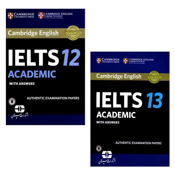 کتاب IELTS Cambridge 13 Academic &amp;12 Academic اثر جمعی از نویسندگان انتشارات سپاهان دو جلدی