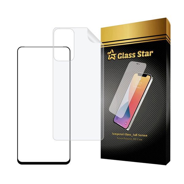 محافظ صفحه نمایش سرامیکی شفاف گلس استار مدل CERAMICNANOST مناسب برای گوشی موبایل سامسونگ Galaxy A72 4G / Galaxy A72 5G به همراه محافظ پشت گوشی هیدروژل