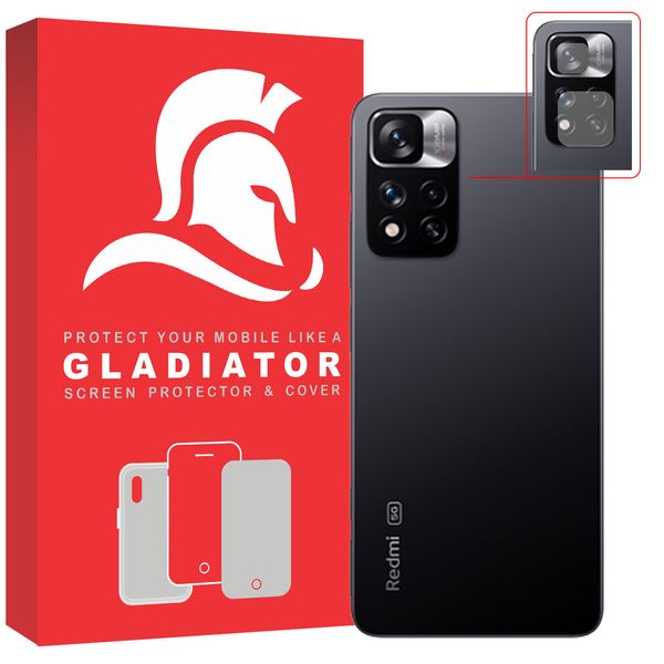   محافظ لنز دوربین گلادیاتور مدل GCX1000 مناسب برای گوشی موبایل شیائومی Redmi Note 11 Pro