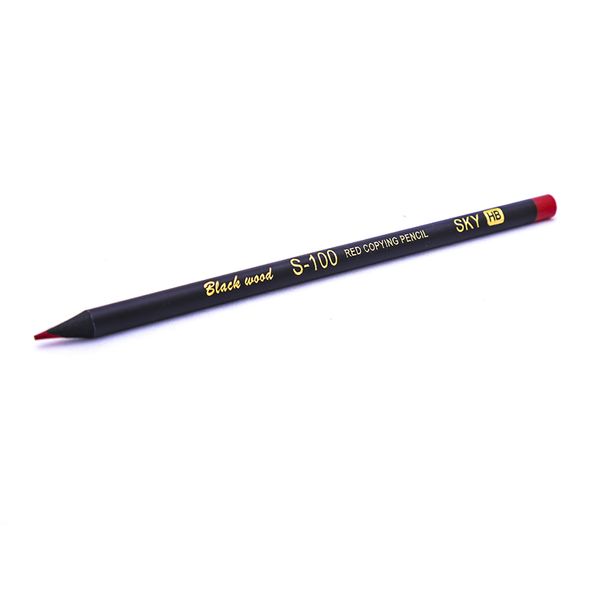 مداد قرمز اسکای طرح زغالی بسته 12 عددی 