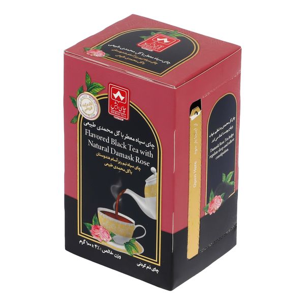 چای سیاه با گل محمدی چای دبش - 100 گرم