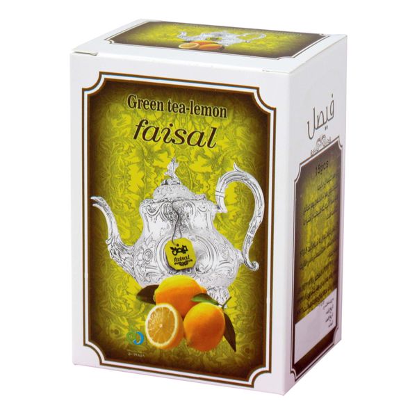 چای سبز و لیمو کیسه ای فیصل بسته 15 عددی