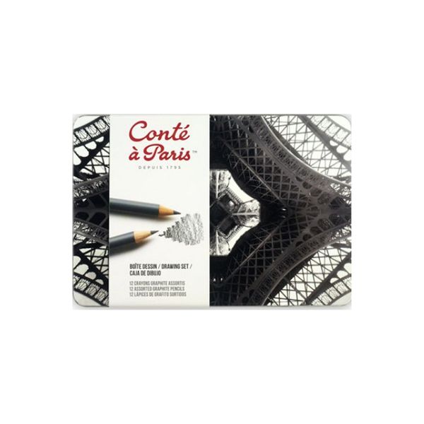 مداد طراحی کنته پاریس مدل Conte12 بسته 12 عددی