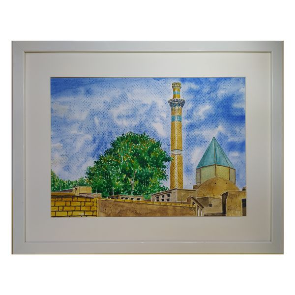 تابلو نقاشی آبرنگ طرح مسجد جامع نطنز کد 08