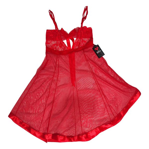 لباس خواب زنانه شباهنگ مدل papion رنگ قرمز