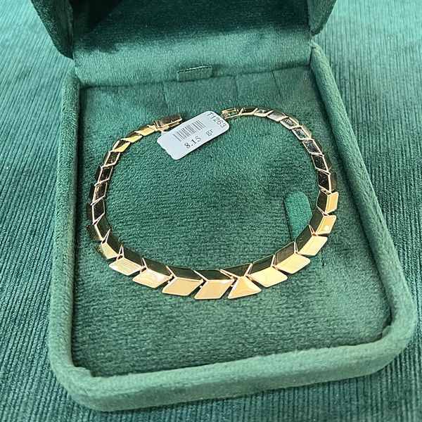 دستبند طلا 18 عیار زنانه رضا زر مدل اریکا