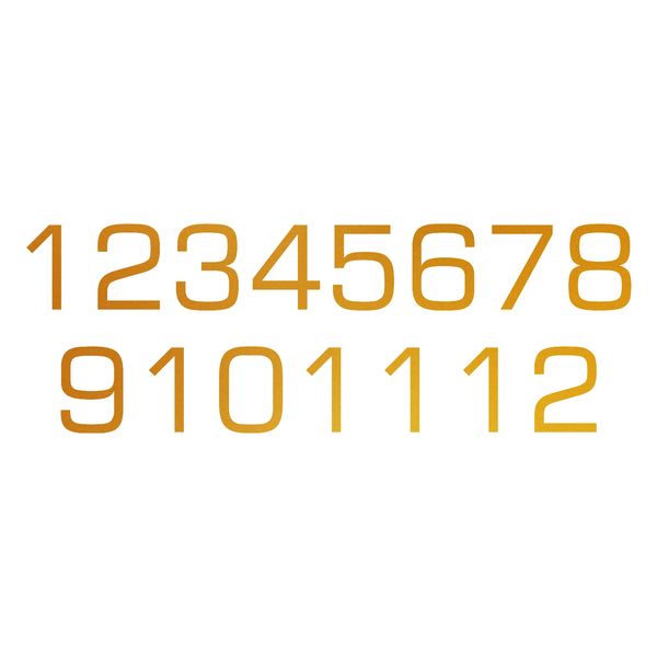 اعداد ساعت دیواری مدل 4cm کد C50-1 مجموعه 15 عددی