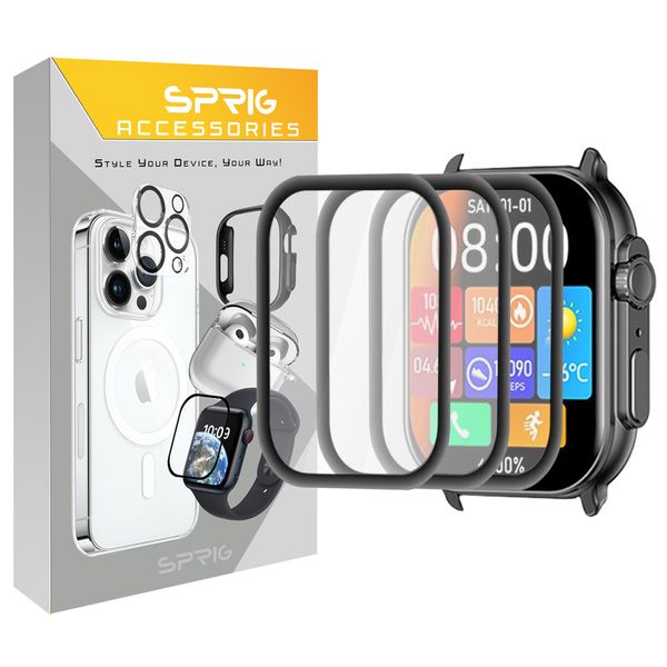 محافظ صفحه نمایش نانو اسپریگ مدل Pmma-SPG مناسب برای ساعت هوشمند ایمیکی SF1 / SF1E بسته سه عددی