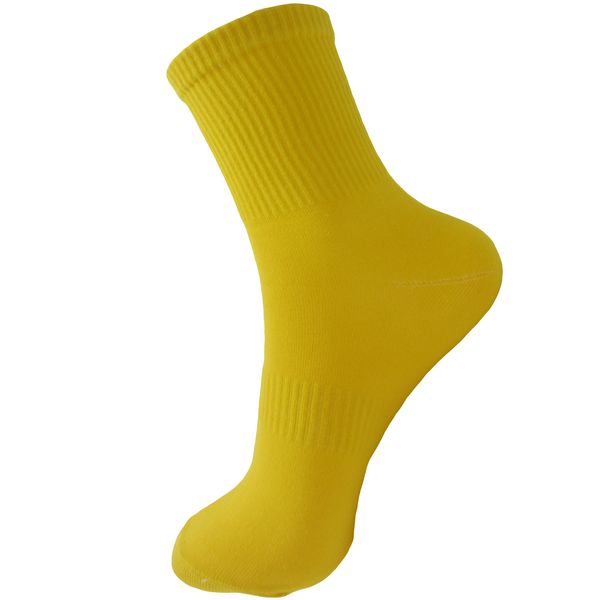 جوراب ورزشی مردانه ادیب مدل کش انگلیسی کد MNSPT رنگ زرد