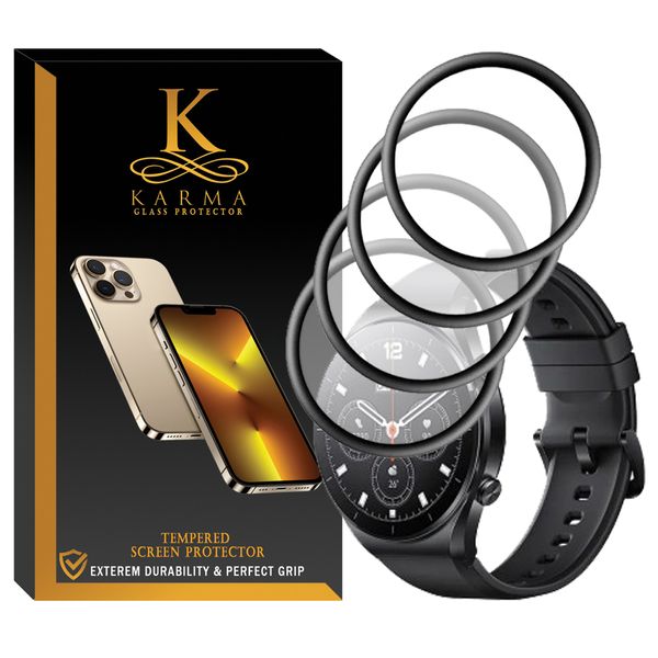 محافظ صفحه نمایش کارما مدل KA-PM مناسب برای ساعت هوشمند شیائومی Smart Watch S1 بسته چهار عددی