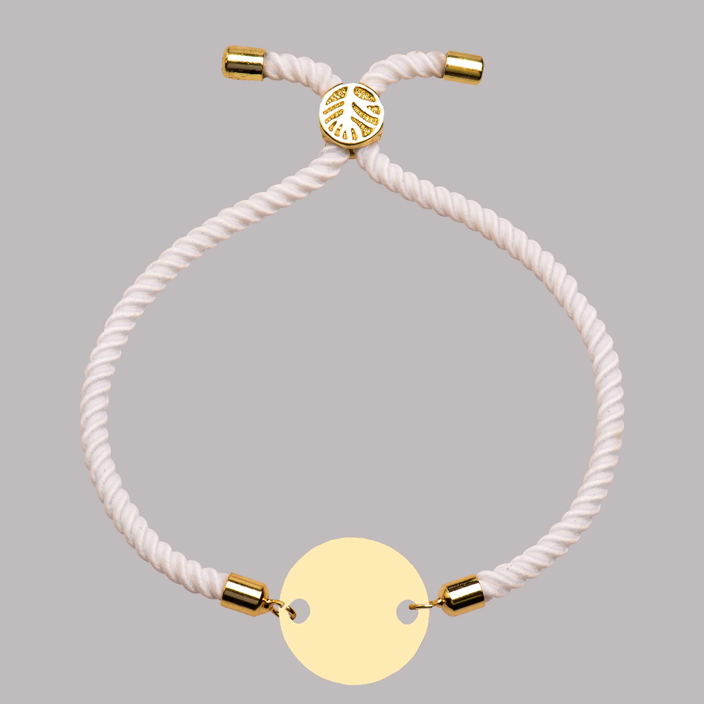دستبند طلا 18 عیار زنانه کرابو طرح دایره مدل Kr102183