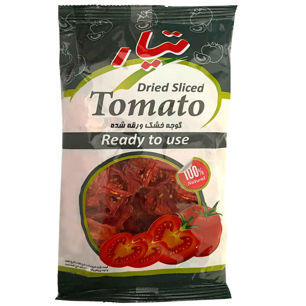 گوجه فرنگی خشک ورقه ای تیار - 100 گرم