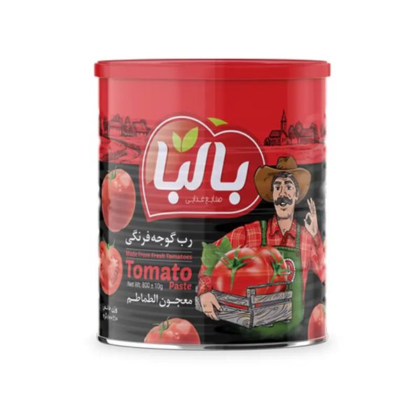 رب گوجه فرنگی قوطی بالبا - 800 گرم بسته 12 عددی