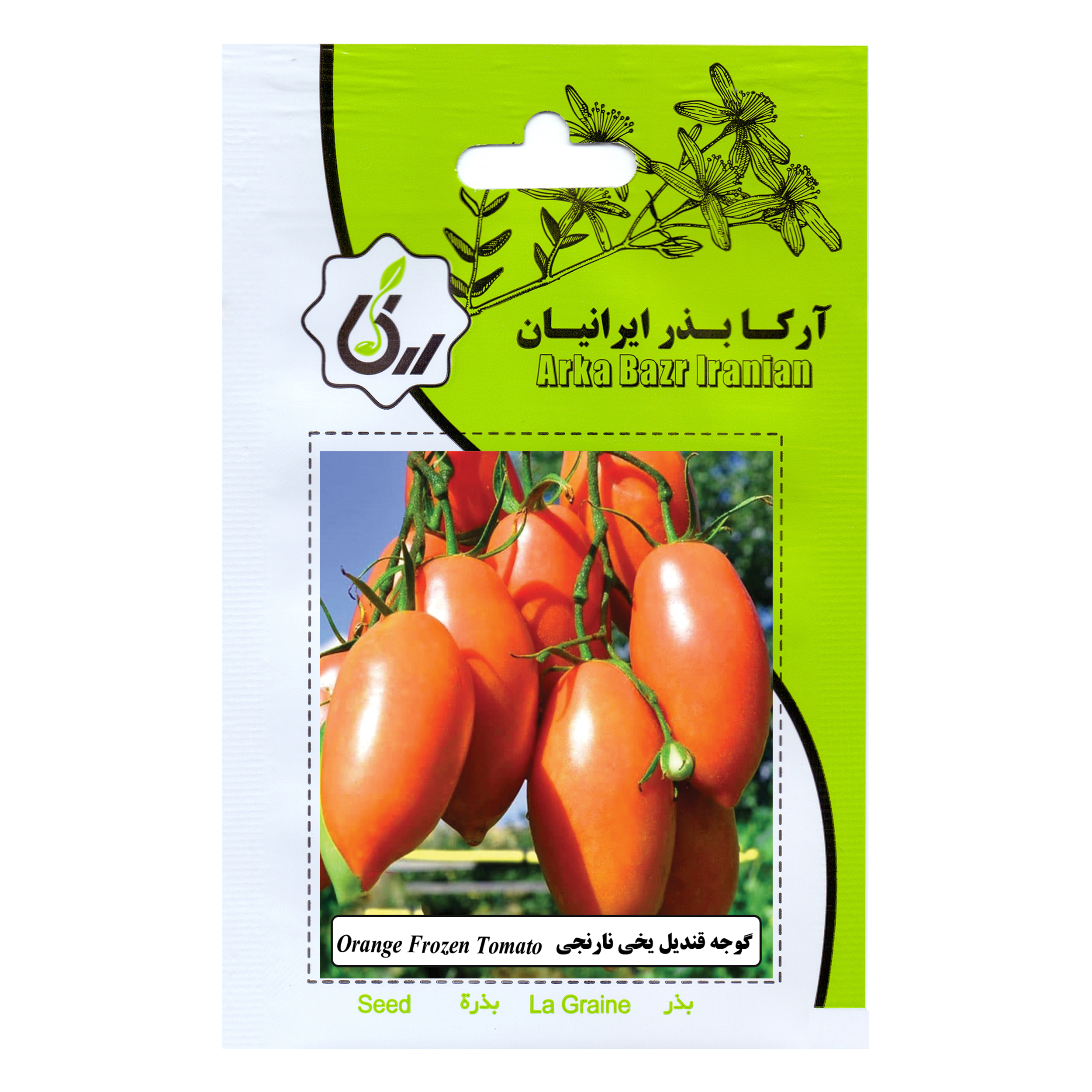 بذر گوجه قندیل یخی نارنجی آرکا بذر ایرانیان کد 153-ARK