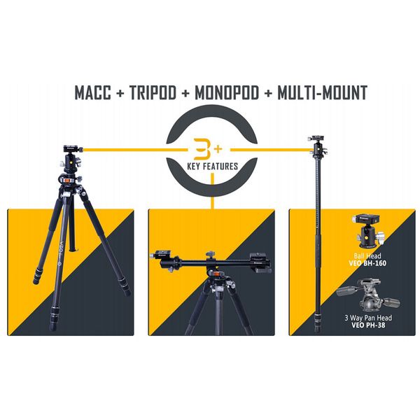 سه پایه دوربین ونگارد مدل VEO 3+263AP