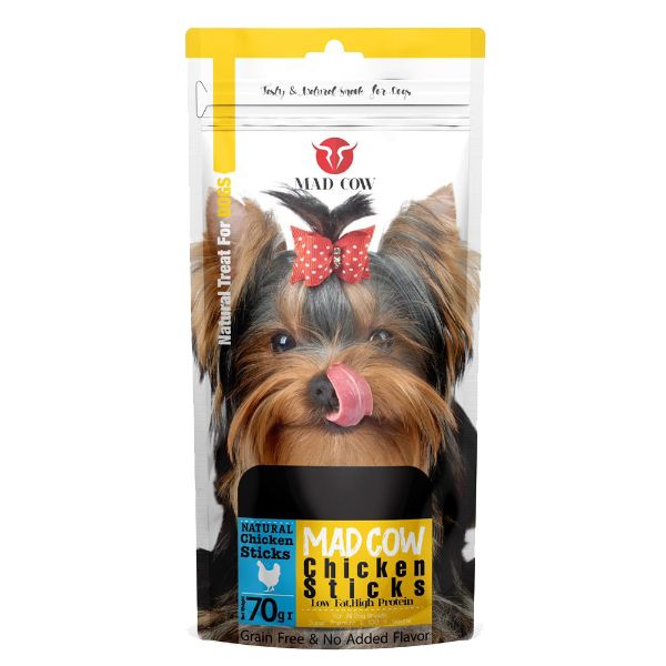 غذای تشویقی سگ مدکاو مدل Chicken Sticks وزن 70 گرم