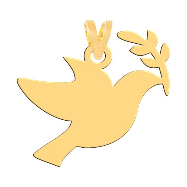 آویز گردنبند طلا 18 عیار زنانه فرشته طرح پرنده کد WNL-000592