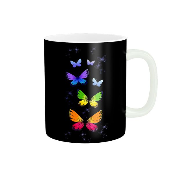 ماگ زیگورات مدل پروانه رنگی کد 778