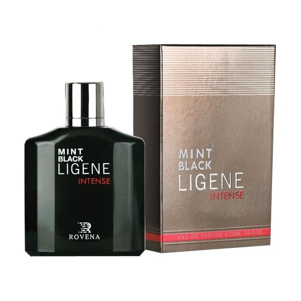 ادو پرفیوم مردانه روونا مدل Mint Black Ligene Intense حجم 100 میلی لیتر