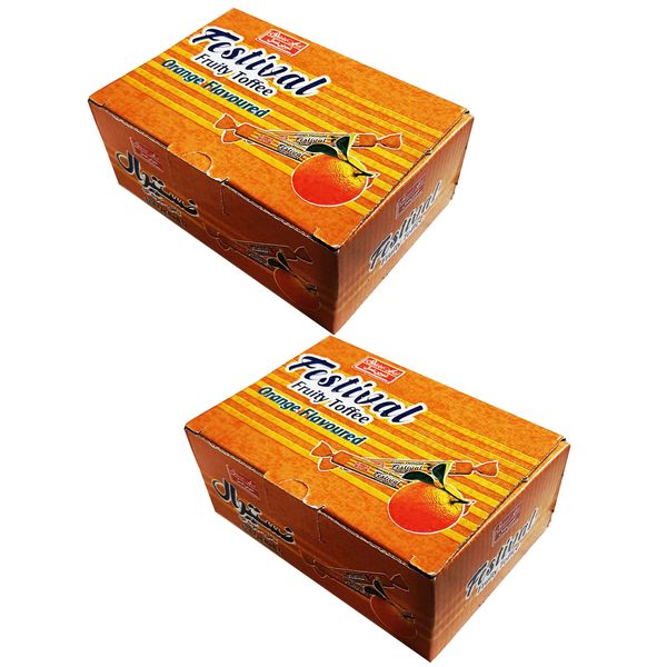 تافی قلمی پرتقال فستیوال شیرین عسل - 620 گرم بسته 2 عددی