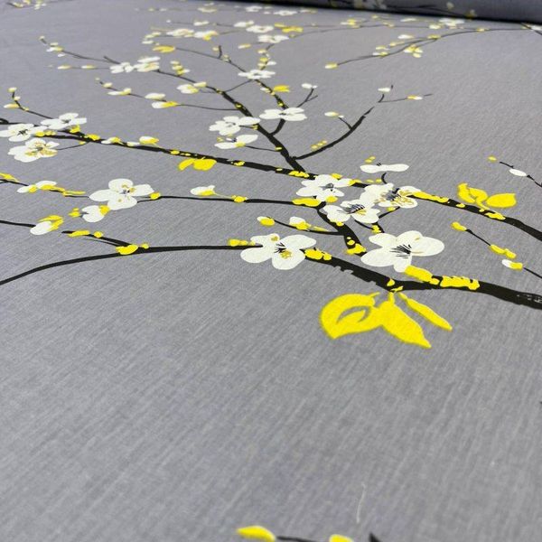 پارچه ملحفه طرح شکوفه در پاییز