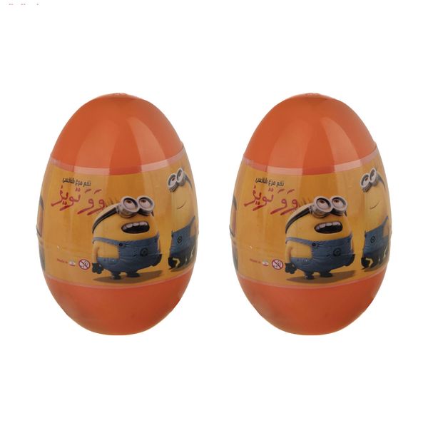 اسباب بازی شانسی وو تویز طرح تخم مرغی مدل Twin Minion مجموعه 2 عددی