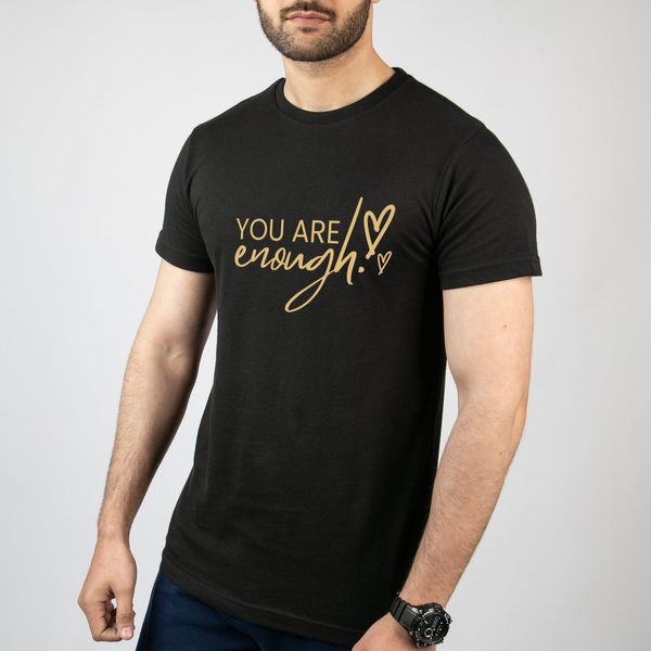 تی شرت آستین کوتاه مردانه مدل You Are Enough کد T023