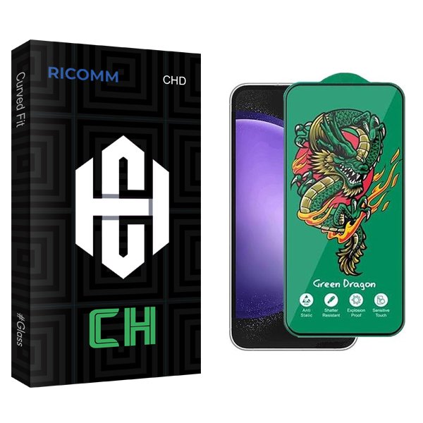 محافظ صفحه نمایش ریکام مدل CH Green_Dragon مناسب برای گوشی موبایل سامسونگ Galaxy S23 Fe