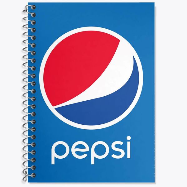 دفتر زبان 50 برگ خندالو مدل سه خط طرح پپسی Pepsi کد 8529