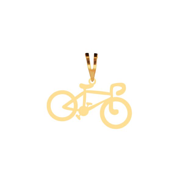 آویز گردنبند طلا 18 عیار زنانه آمانژ مدل دوچرخه D11143