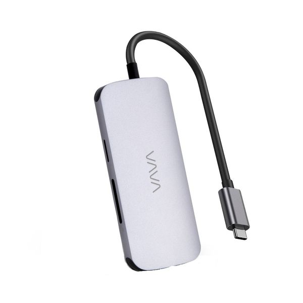 مبدل USB-C به HDMI/USB 3.0/LAN/AUX/SD /USB-C واوا مدل VA-UC016