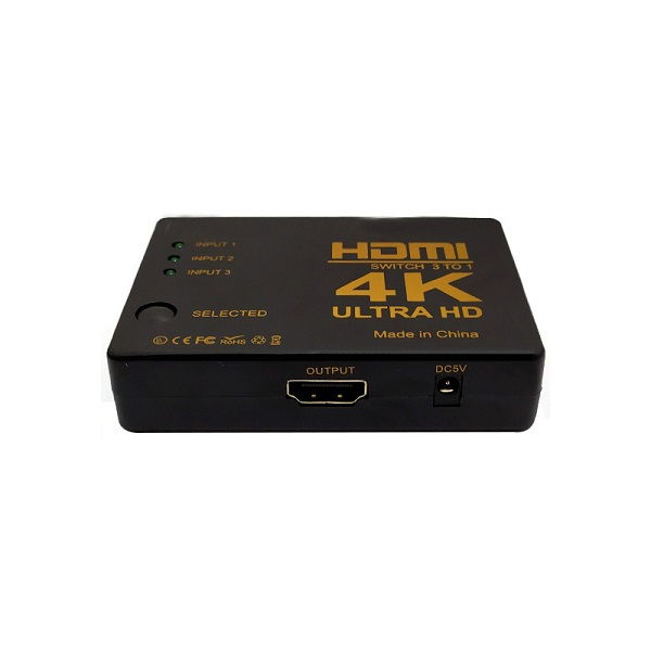 هاب سوئیچ 3 پورت HDMI مدل 4K ریموت دار