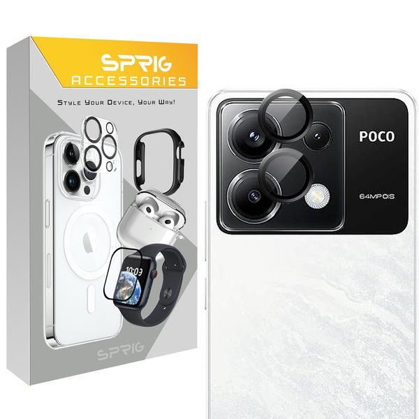 محافظ لنز دوربین اسپریگ مدل Ring Metal مناسب برای گوشی موبایل شیائومی Poco X6