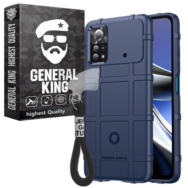 کاور ژنرال کینگ مدل B-NO21 مناسب برای گوشی موبایل شیائومی Poco X4 Pro به همراه بند آویز