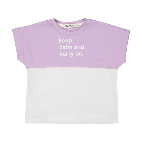 تی شرت آستین کوتاه دخترانه نونا مدل 2211806-0164