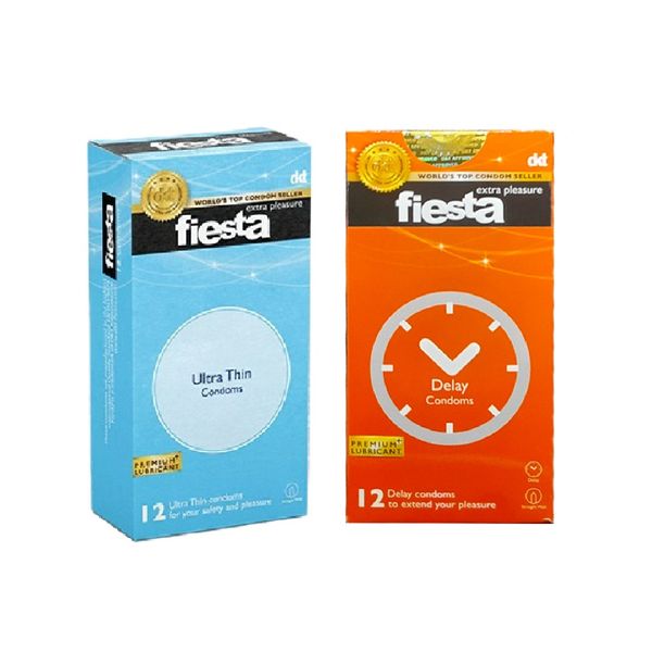 کاندوم فیستا مدل Delay بسته 12 عددی  به همراه کاندوم فیستا مدل Ultra Thin بسته 12 عددی