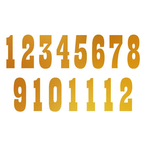 اعداد ساعت دیواری مدل 6cm کد C47-2 مجموعه 12 عددی