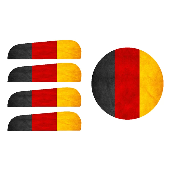 برچسب بدنه خودرو نکسان طرح پرچم آلمان کد SD003 مناسب برای تیبا 2 مجموعه 5 عددی