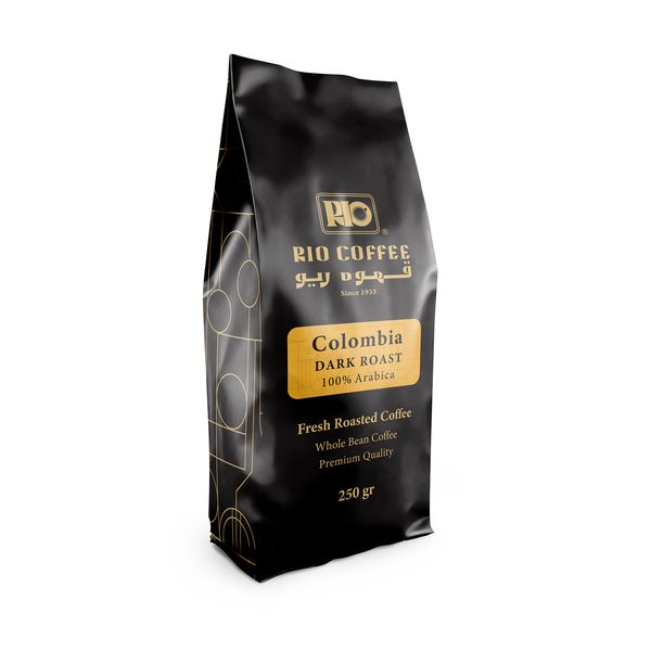 قهوه دان کلمبیا دارک %100 عربیکا ریو - 250 گرم