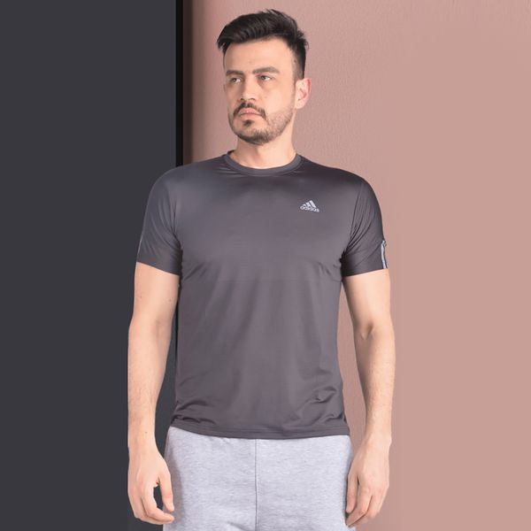 تی شرت ورزشی مردانه آدیداس مدل 8495 رنگ خاکستری