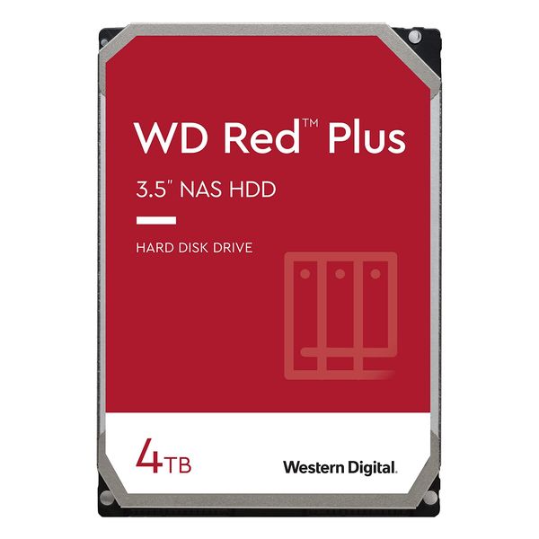 هارد دیسک اینترنال وسترن دیجیتال مدل RED PLUS WD40EFPX ظرفیت 4 ترابایت