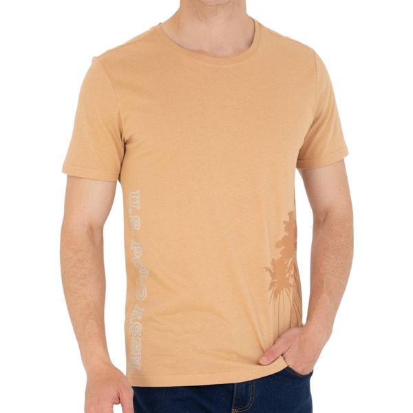 تی شرت آستین کوتاه مردانه یو اس پولو مدل سوپر پنبه هاوایی V4